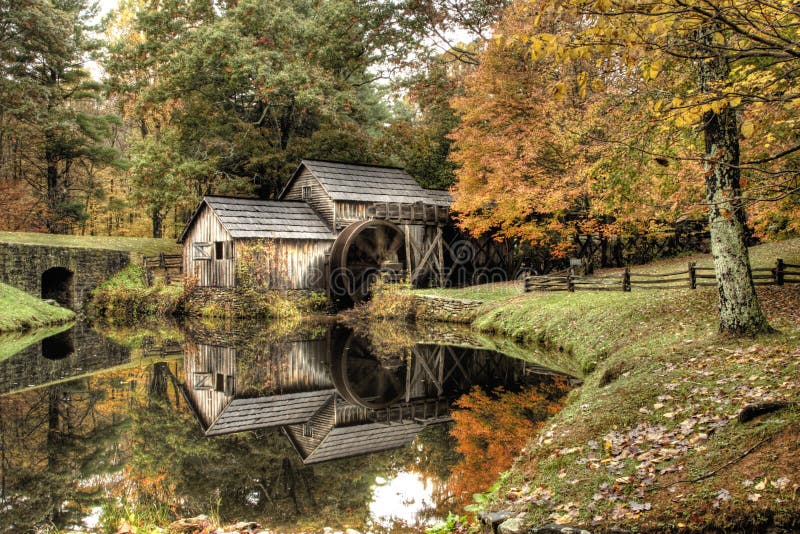 Grist Mill in Autumn