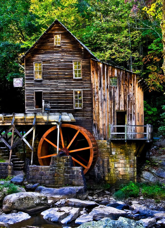 Grist Mill editorial stock image. Image of mill, wood 43150134