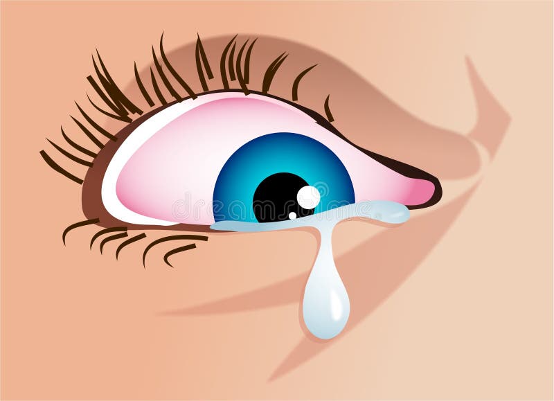 Detail of a womans eye about to drop a tear. Detail of a womans eye about to drop a tear.
