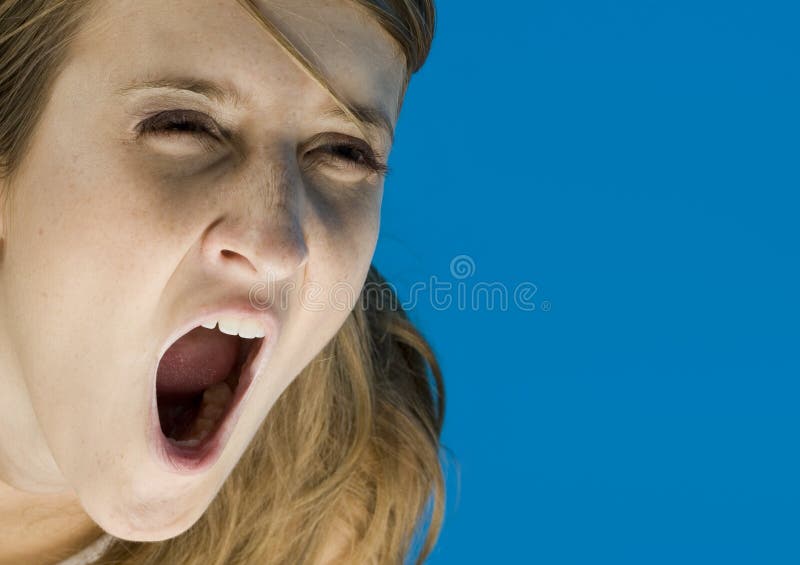 Grito de horror imagens de stock royalty free