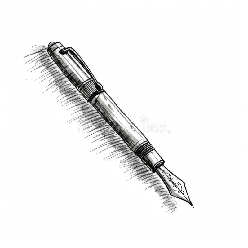 Fountain Pen Sketch Stock Illustrations – 1,193 Fountain Pen Sketch ...