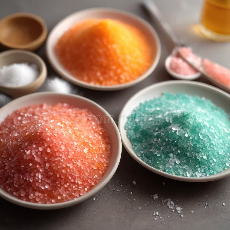 Coarse colored salt in a bowl. Hawaiian salt. Himalayan rock salt. Thursday salt. Healthy varied diet. Coarse colored salt in a bowl. Hawaiian salt. Himalayan rock salt. Thursday salt. Healthy varied diet.