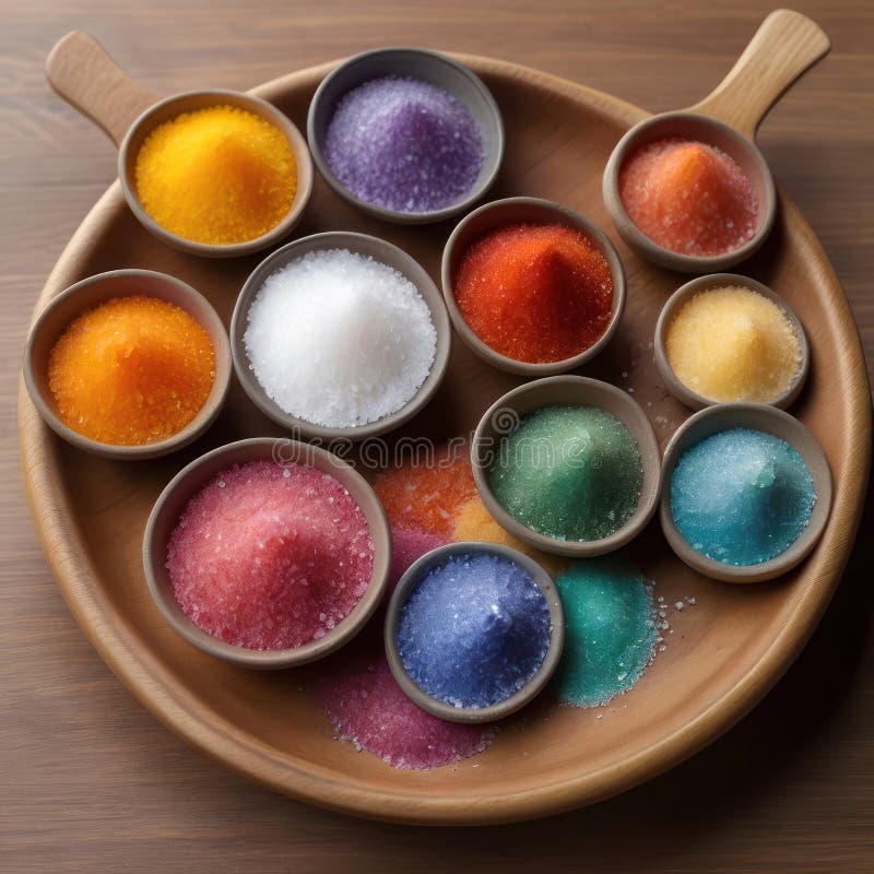 Coarse colored salt in a bowl. Hawaiian salt. Himalayan rock salt. Thursday salt. Healthy varied diet. Coarse colored salt in a bowl. Hawaiian salt. Himalayan rock salt. Thursday salt. Healthy varied diet.