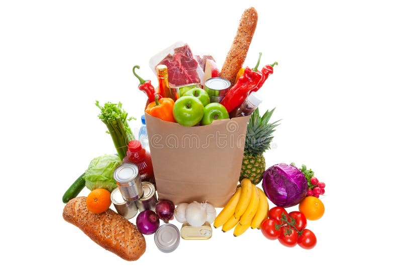 Groceries royalty free stock photos