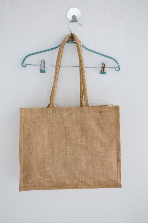 Grocery Bag Hanging on Hanger Stock Photo Image of consumerism, wall