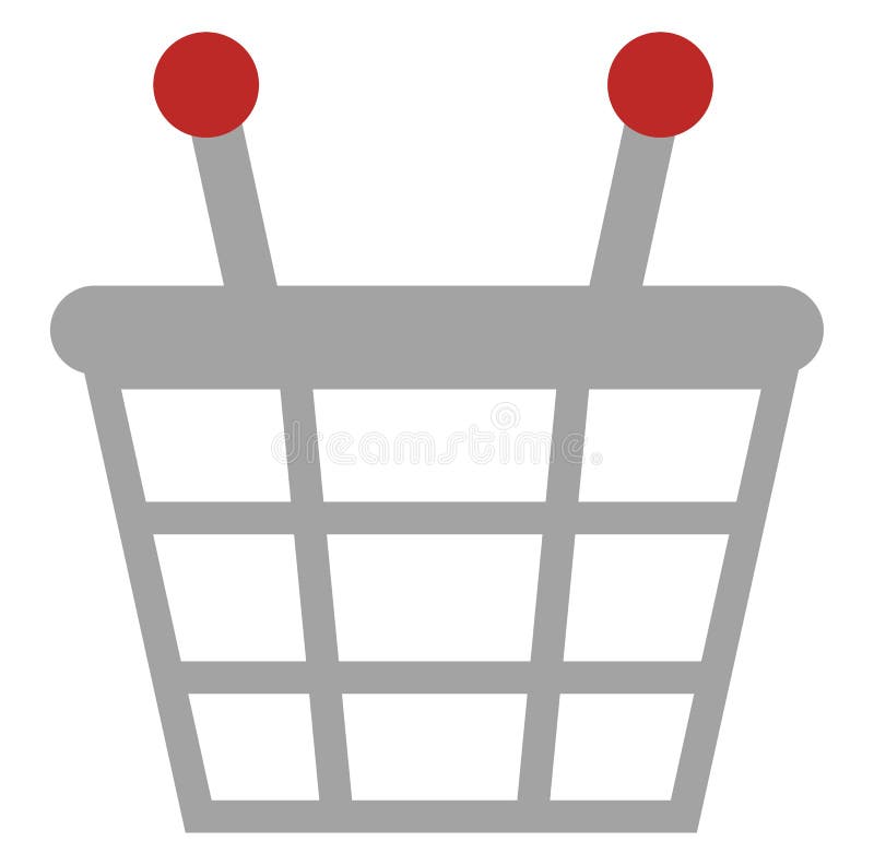 Grocery basket, icon stock vector. Illustration of grocery 259786916