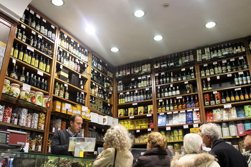 Grocery shop in Rome editorial photo. Image of shopping 35228886