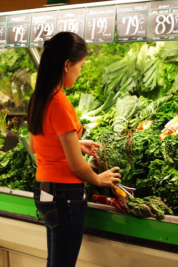 Grocery shopping stock images