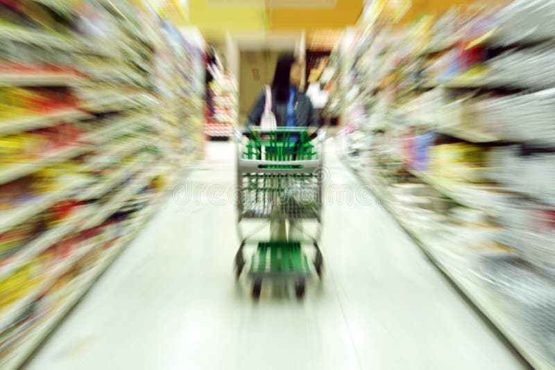 Grocery shopping royalty free stock image