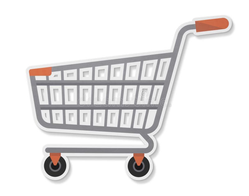 drain Marxist disaster Grocery Shopping Cart Icon Illustration Stock Illustration - Illustration  of basket, isolated: 128388561