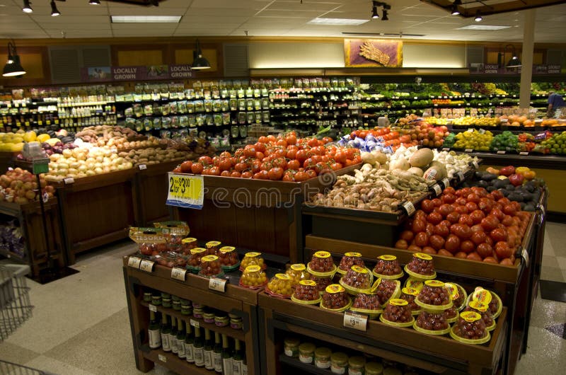 Grocery store royalty free stock photos