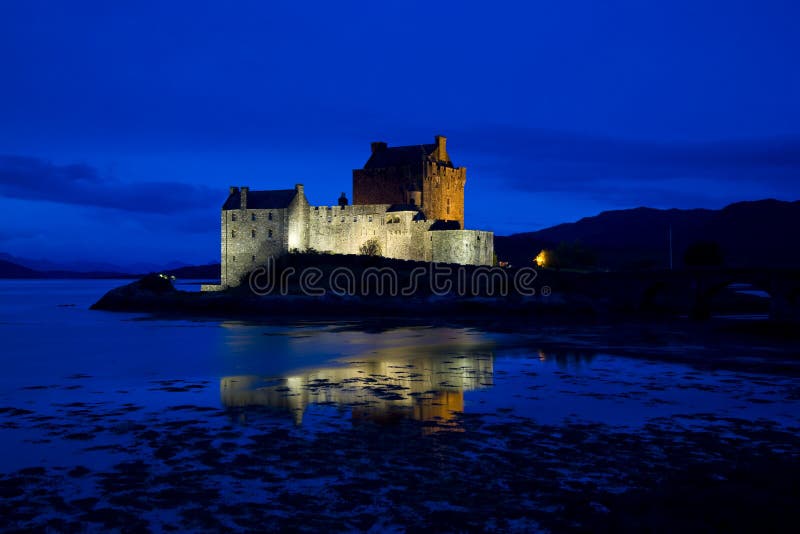 Grodowego donan duich eilean loch Scotland obraz royalty free