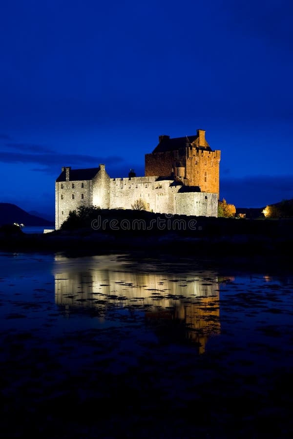 Grodowego donan duich eilean loch Scotland obraz royalty free