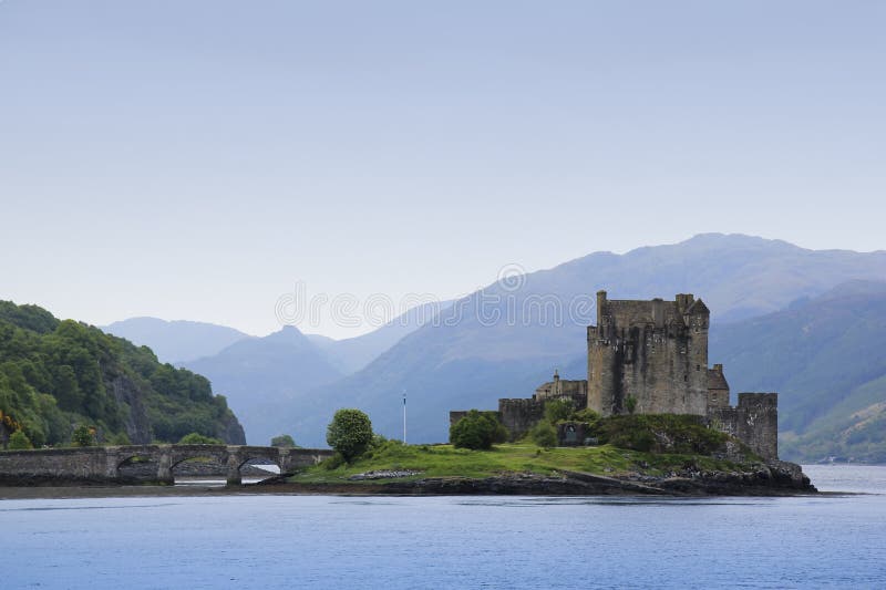 Grodowi donan eilean średniogórza Scotland zdjęcie royalty free