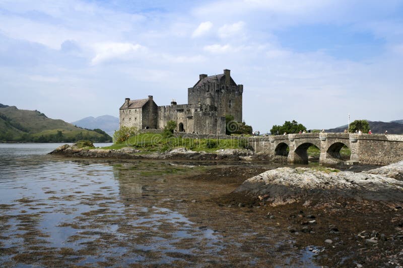 Grodowi donan eilean średniogórza Scotland zdjęcia royalty free