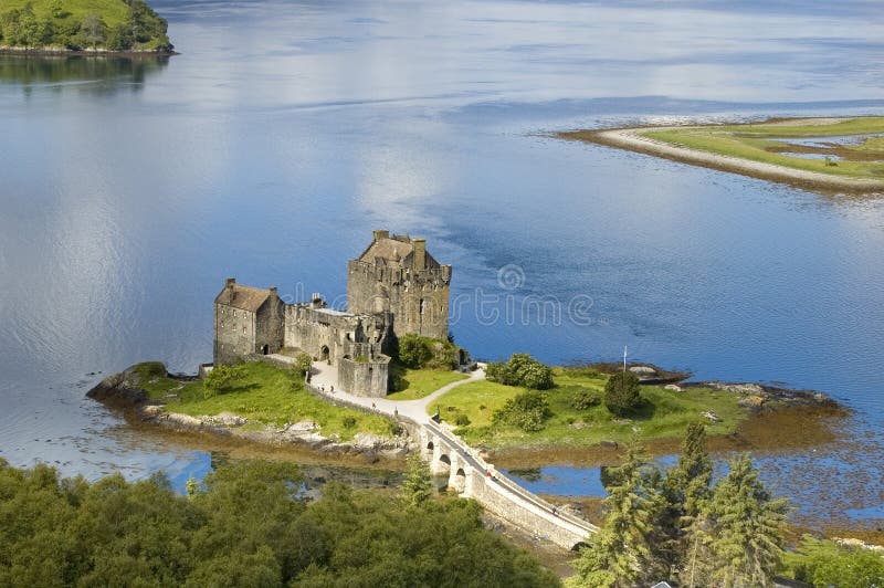 Grodowy donan eilean fotografia stock