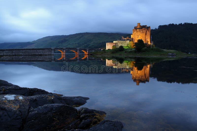 Grodowy donan eilean fotografia stock