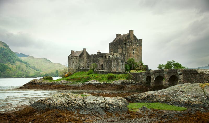 Grodowy donan eilean fotografia royalty free