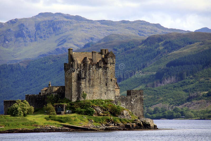 Grodowy donan eilean Scotland obrazy royalty free