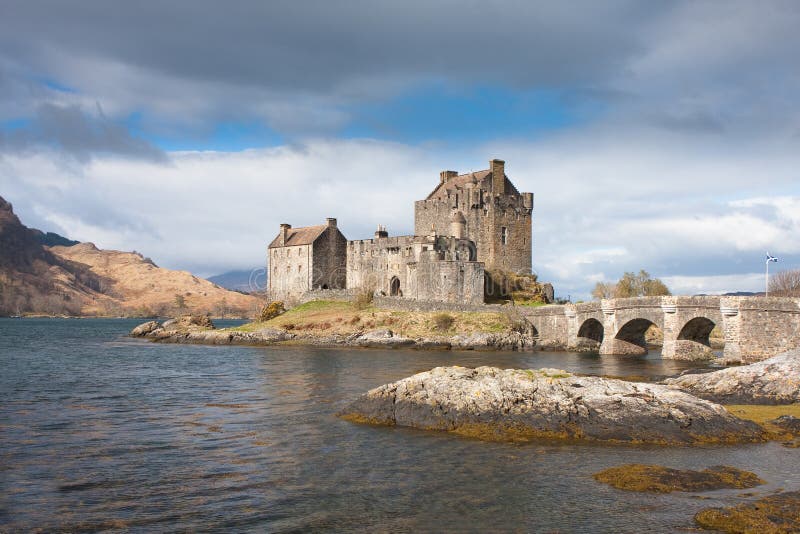Grodowy donan eilean Scotland zdjęcie stock