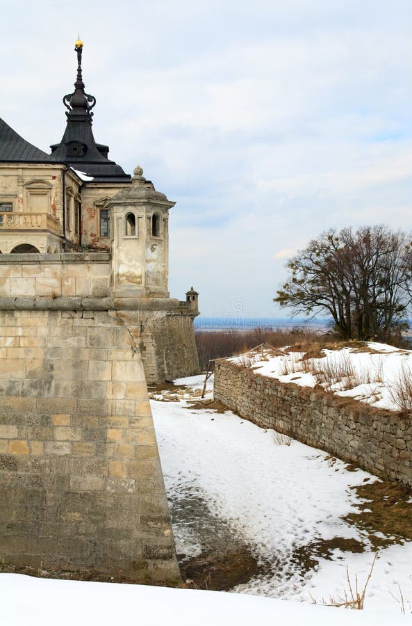 grodowy pidhirtsi wiosna Ukraine widok zdjęcia stock grodowy pidhirtsi wiosna Ukraine widok zdjęcia stock