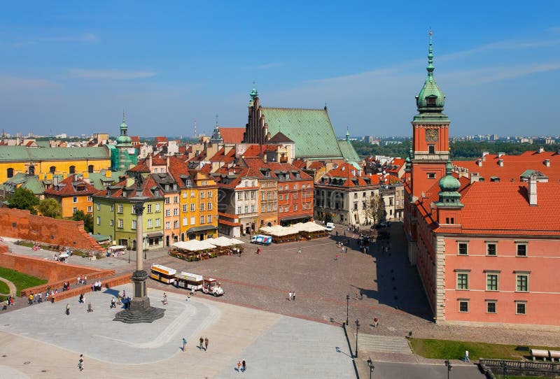 grodowy Poland kwadratowy Warsaw fotografia stock grodowy Poland kwadratowy Warsaw fotografia stock