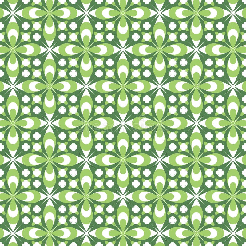 Groen BloemenPatroon vector illustratie Groen BloemenPatroon vector illustratie