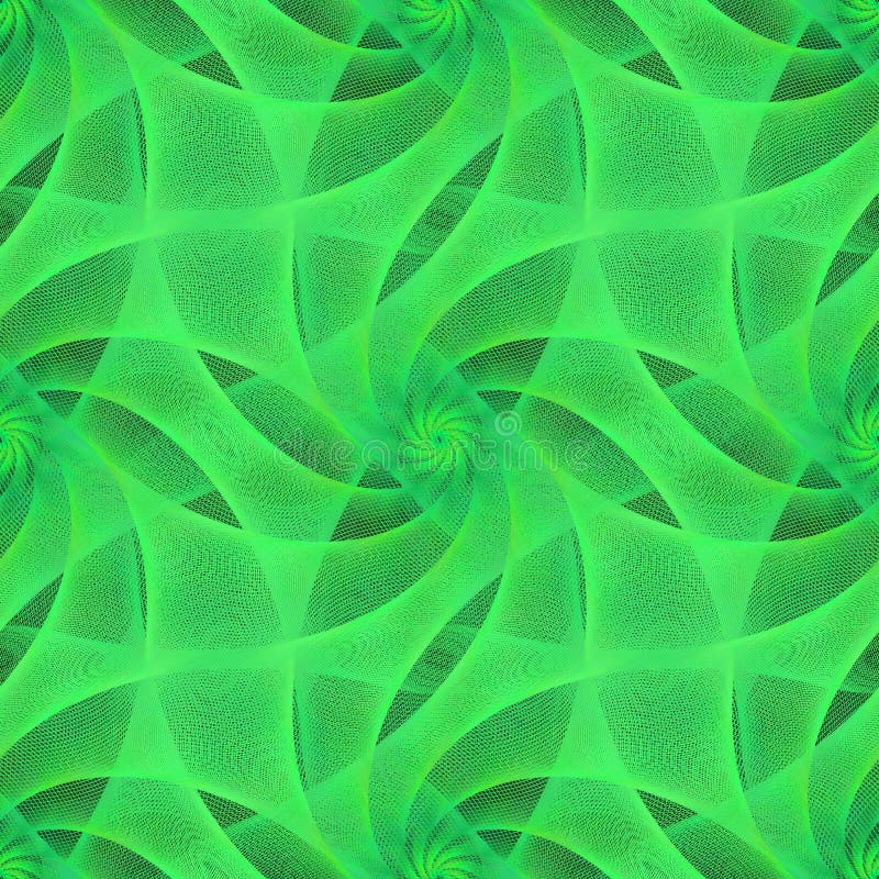 Groen naadloos fractal sluierpatroon vector illustratie Groen naadloos fractal sluierpatroon vector illustratie
