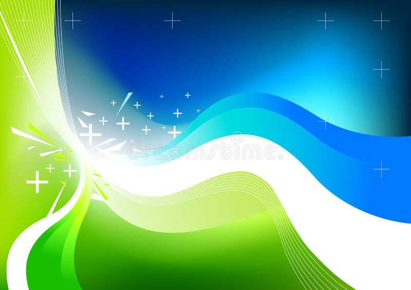 Groene abstracte achtergrond stock illustratie