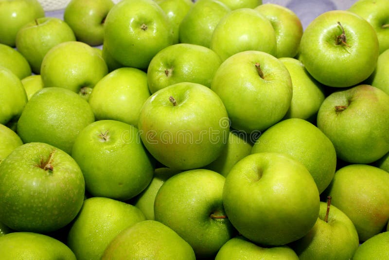 Groene Appels 1 royalty-vrije stock foto's