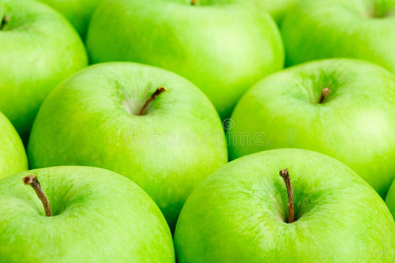 Groene appelen royalty-vrije stock afbeelding Groene appelen royalty-vrije stock afbeelding