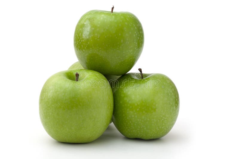 Groene appels stock afbeeldingen