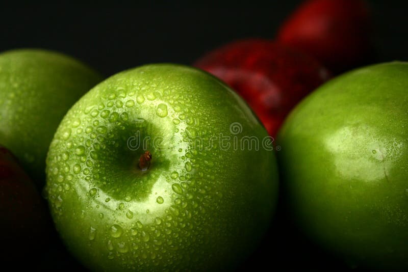 Groene appels stock afbeelding