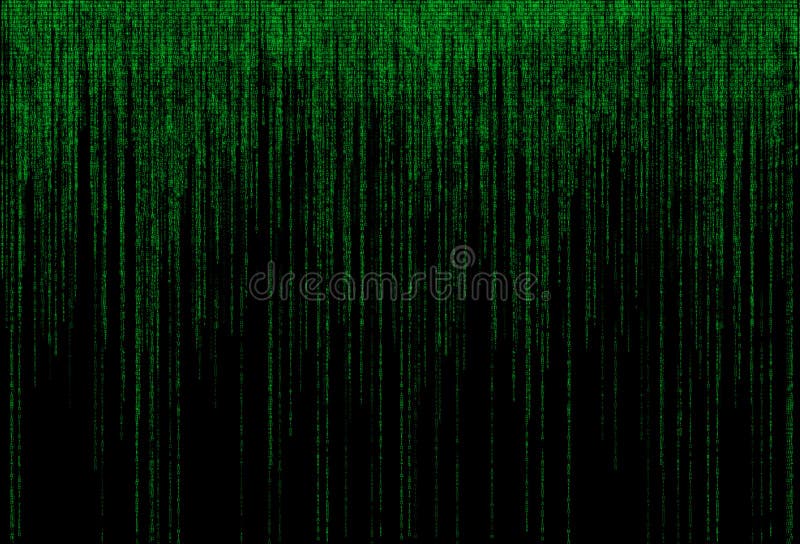 Abstract Green binary code on black background. Abstract Green binary code on black background