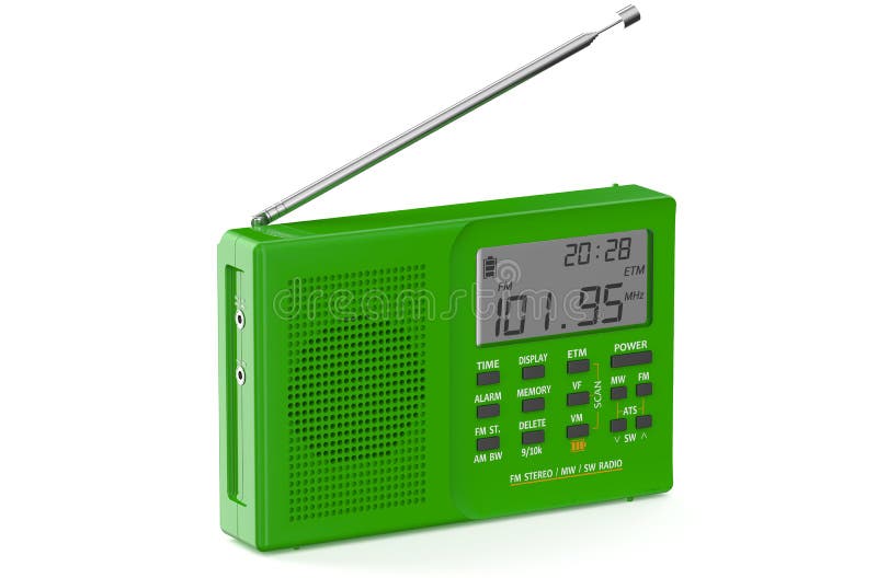 Groene digitale radio vector illustratie Groene digitale radio vector illustratie