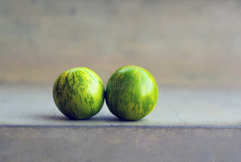 Groene Gestreepte tomaten in kleur zoals watermeloen royalty-vrije stock afbeeldingen Groene Gestreepte tomaten in kleur zoals watermeloen royalty-vrije stock afbeeldingen