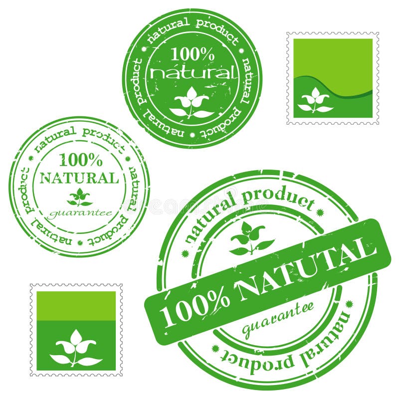 Groene grunge rubberstempel royalty-vrije illustratie