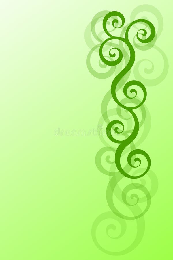 Vector illustration of Green Curls. Vector illustration of Green Curls