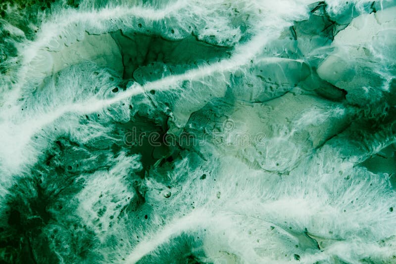 Groene marmer textuur alcoholinkt water emerald gem