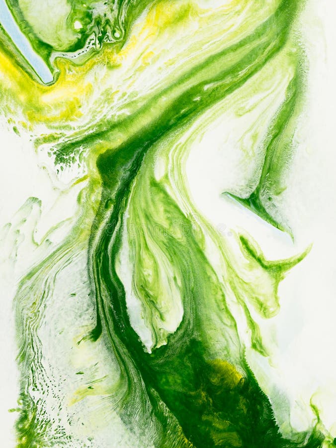 Abstracte groene marmeren achtergrond met de hand geschilderd royalty-vrije illustratie