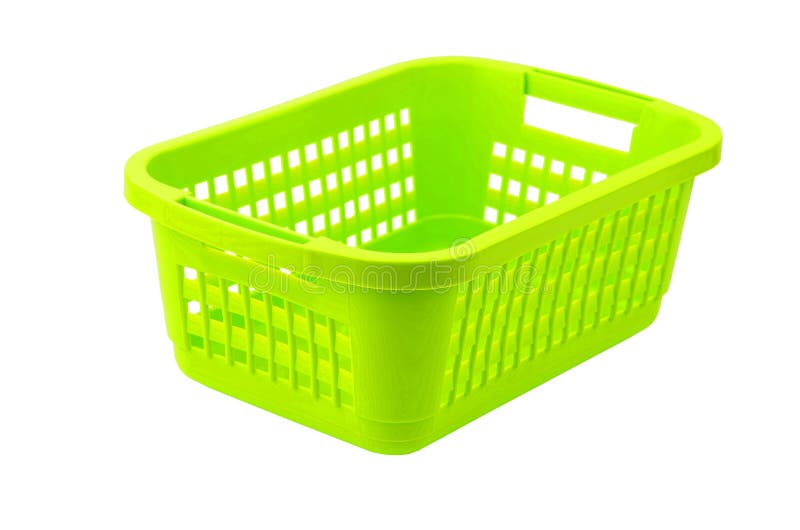 Groene plastic mand stock Image of opslag, huishouden 117097528