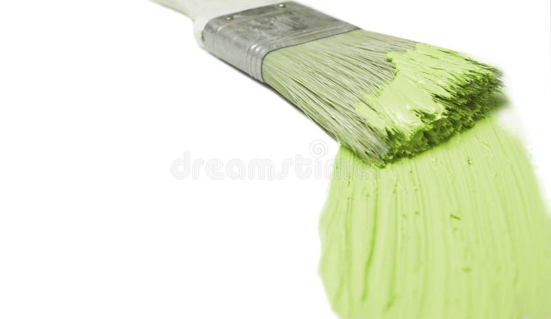 Groene verfstreep royalty-vrije stock afbeelding
