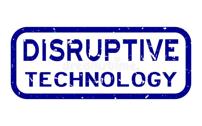 Grohăit albastru disruptiv Ștampilă de cauciuc pătrat pătrat albastru pe fond alb royalty free illustration