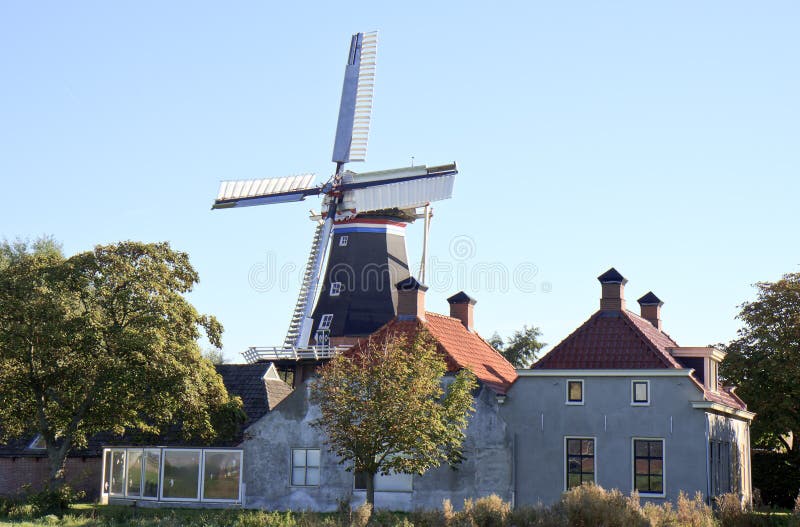 Groninger mill De Jonge Hendrik, Den Andel, Holland
