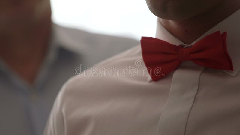 The groom wears for a wedding