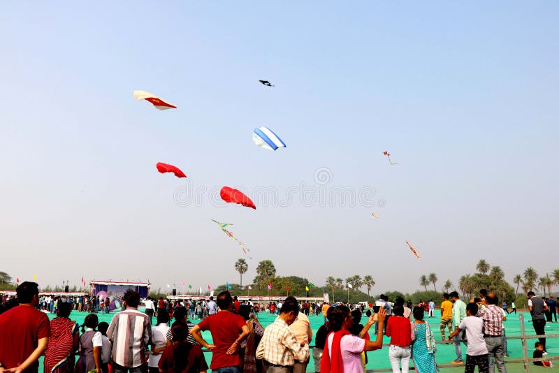 Country-India, State- Gujarat, City- valsad Date - 14-1-19 Big and different type of kite flying in sky during international kite flying festival in gujarat India. Country-India, State- Gujarat, City- valsad Date - 14-1-19 Big and different type of kite flying in sky during international kite flying festival in gujarat India