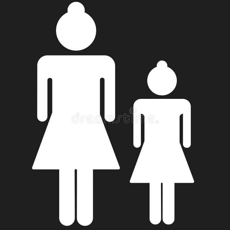 Vliegveld Economisch zuur Groot En Klein Mensenpictogram Stock Illustratie - Illustration of familie,  persoon: 106601083