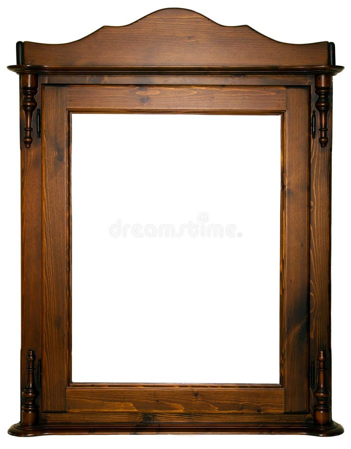 Groot houten frame stock foto Groot houten frame stock foto