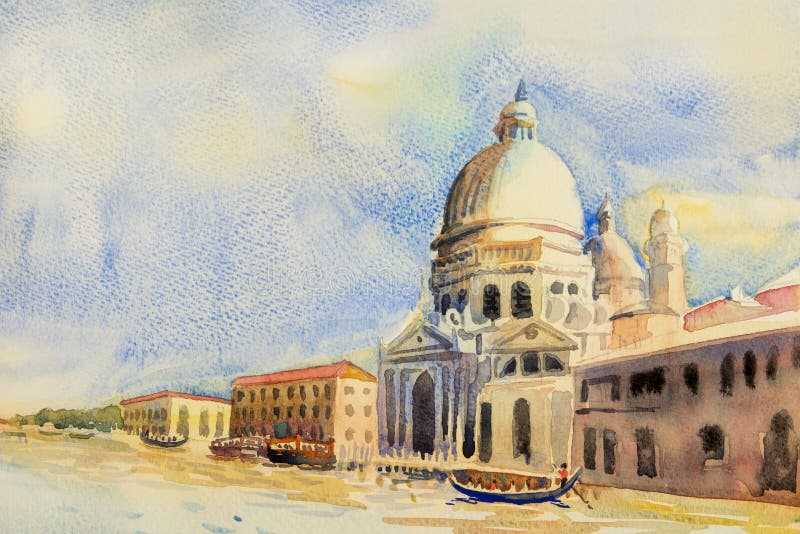 Groot Kanaal in Venetië, Italië royalty-vrije stock afbeeldingen Groot Kanaal in Venetië, Italië royalty-vrije stock afbeeldingen