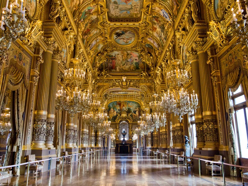 Groot Loungepalais garnier stock fotografie Groot Loungepalais garnier stock fotografie